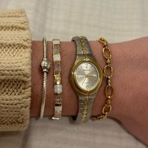 Carriage Silver and Gold Vintage Watch